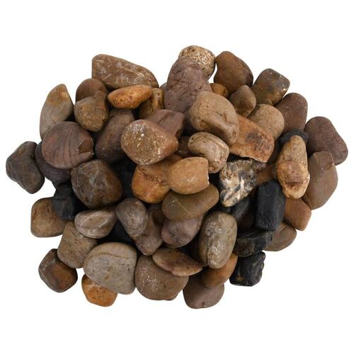 Polerede småsten 10 kg 2-5 cm flerfarvet