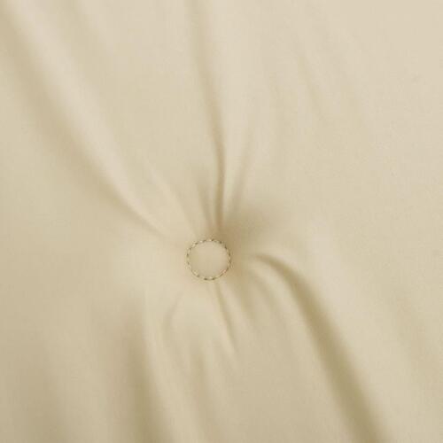 Stolehynde m. lav ryg 6 stk. 100x50x3 cm oxfordstof beige