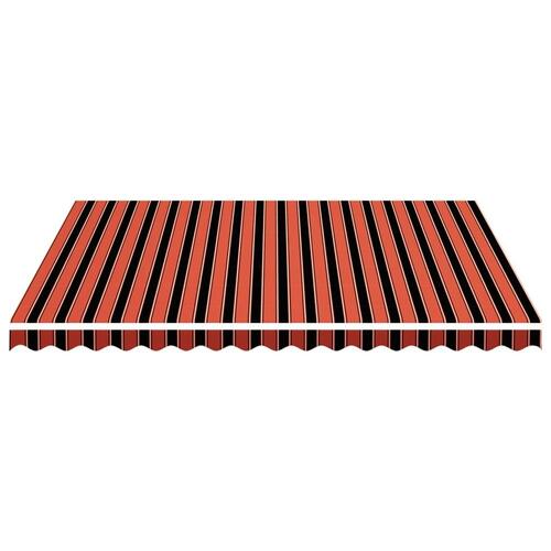 Udskiftningsdug til markise 4,5x3,5 m orange og brun