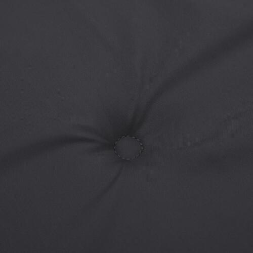 Stolehynde m. lav ryg 6 stk. 100x50x3 cm oxfordstof sort