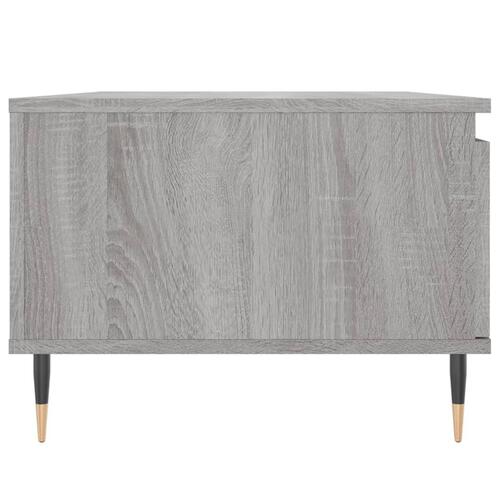 Sofabord 90x50x36,5 cm konstrueret træ grå sonoma-eg