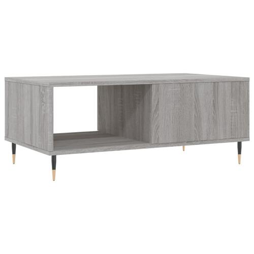 Sofabord 90x50x36,5 cm konstrueret træ grå sonoma-eg