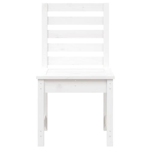 Havestole 2 stk. 50x48x91,5 cm massivt fyrretræ hvid