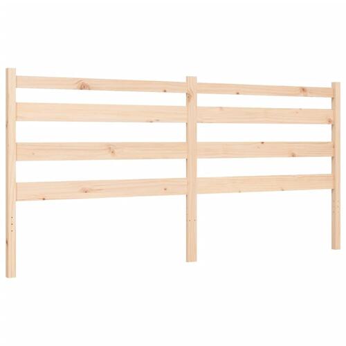 Sengeramme uden madras 200x200 cm massivt fyrretræ