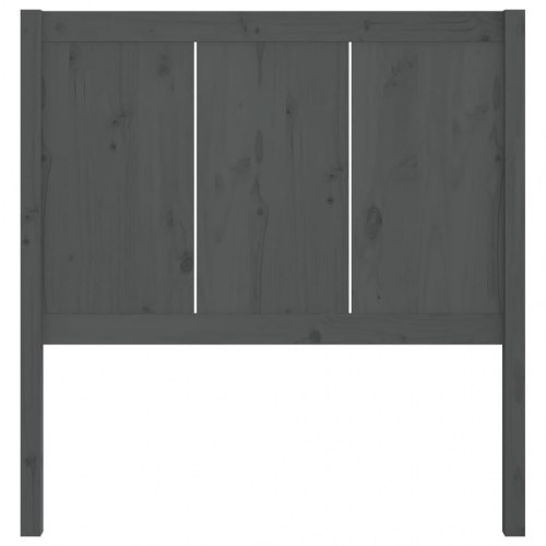 Sengegavl i massivt fyrretræ 80,5 x 4 x 100 cm - grå