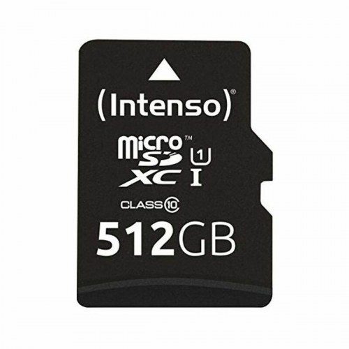 MicroSD-kort INTENSO 512 GB UHS-I Class 10 med adapter - 45 MB/s