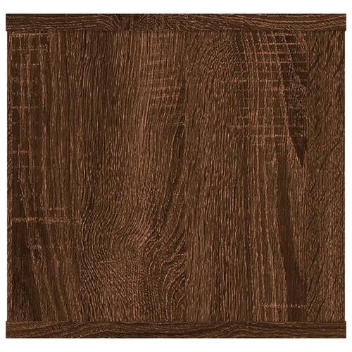 Væghylde 102x30x29 cm konstrueret træ brun egetræsfarve