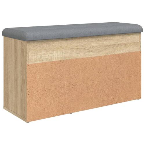 Skobænk 82x32x45,5 cm konstrueret træ sonoma-eg
