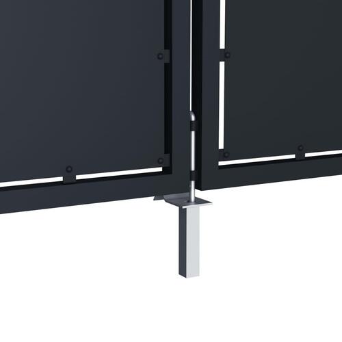 Havelåge 300 x 100 cm stål antracitgrå
