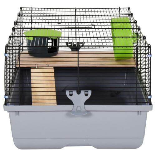 Hamsterbur 80x45x34 cm polypropylen og metal grå
