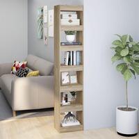 Bogreol/rumdeler 40x30x198 cm sonoma-eg