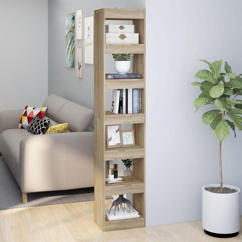 Bogreol/rumdeler 40x30x198 cm sonoma-eg