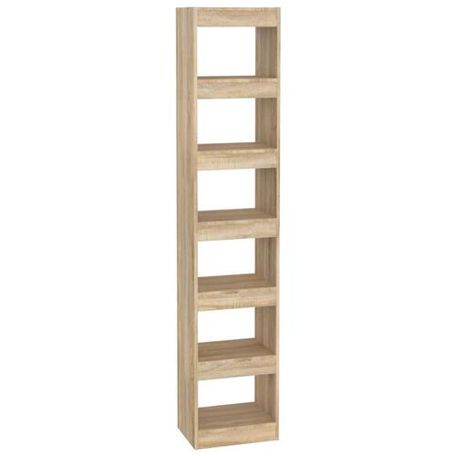 Bogreol/rumdeler 40x30x198 cm sonoma-eg