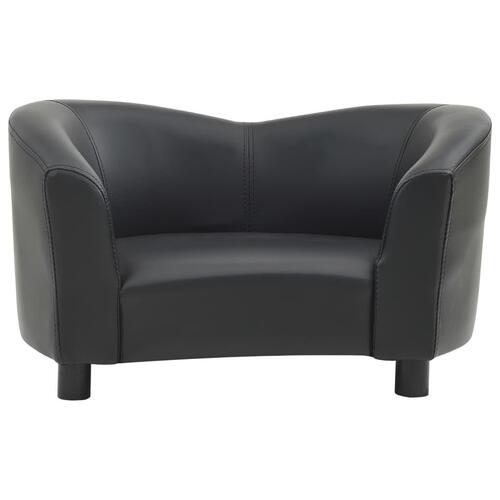 Hundesofa 67x41x39 cm kunstlæder sort