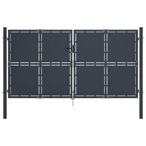 Havelåge 300 x 125 cm stål antracitgrå