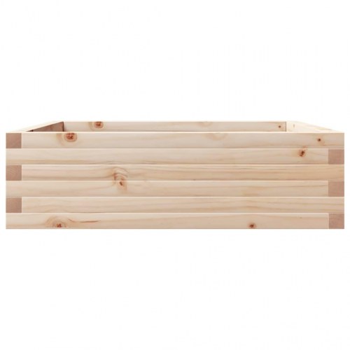 Plantekasse 80x80x23 cm massivt fyrretræ