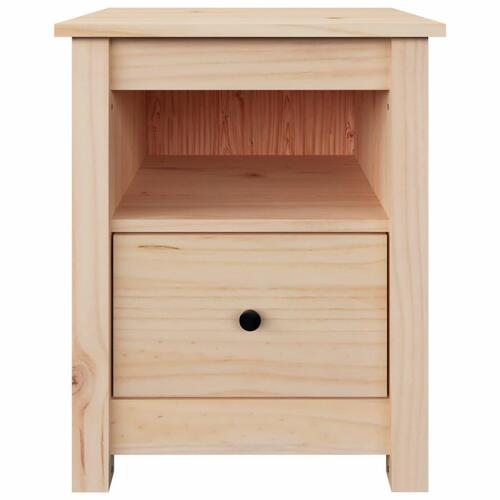 Sengebord 40x35x49 cm massivt fyrretræ