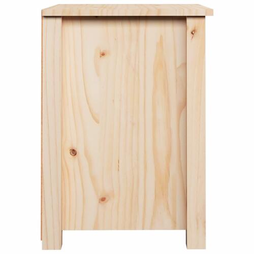 Sengebord 40x35x49 cm massivt fyrretræ