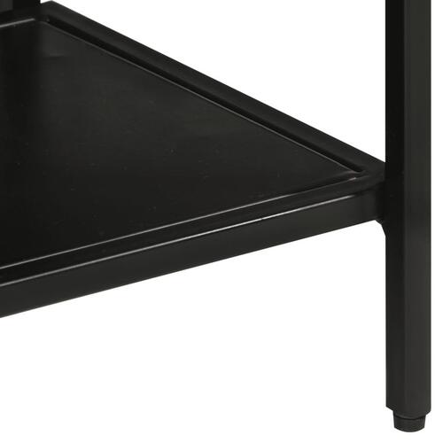 Konsolbord 110x30x75 cm massivt ru mangotræ og jern