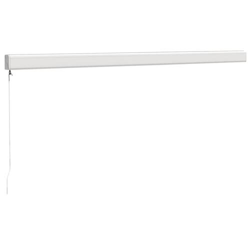 Foldemarkise 4,5x3 m stof og aluminium gul og hvid