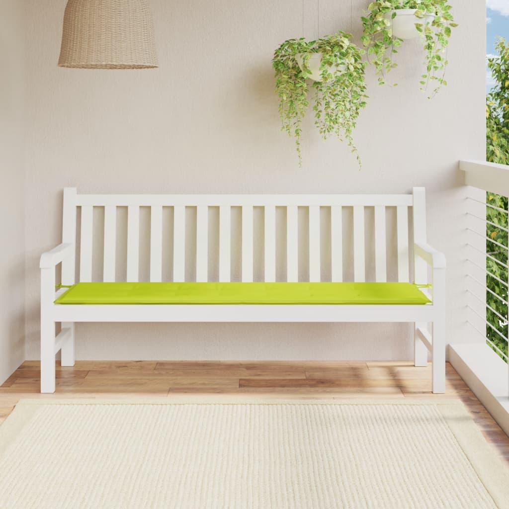 Hynde til havebænk 180x50x3 cm oxfordstof lysegrøn
