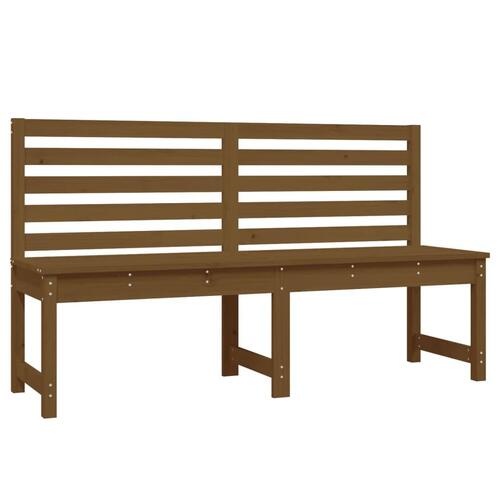 Havebænk 157,5 cm massivt fyrretræ gyldenbrun
