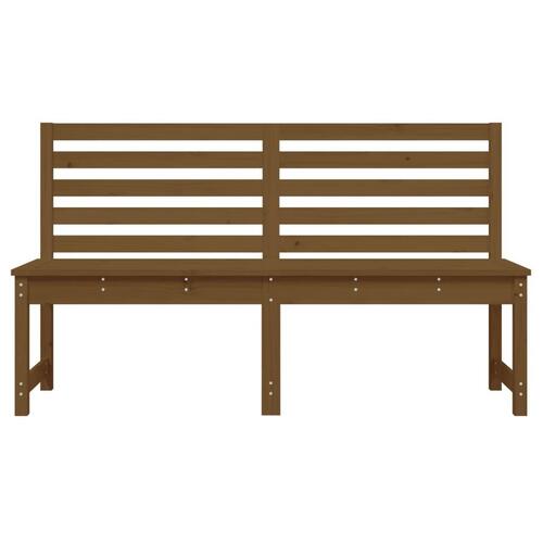 Havebænk 157,5 cm massivt fyrretræ gyldenbrun