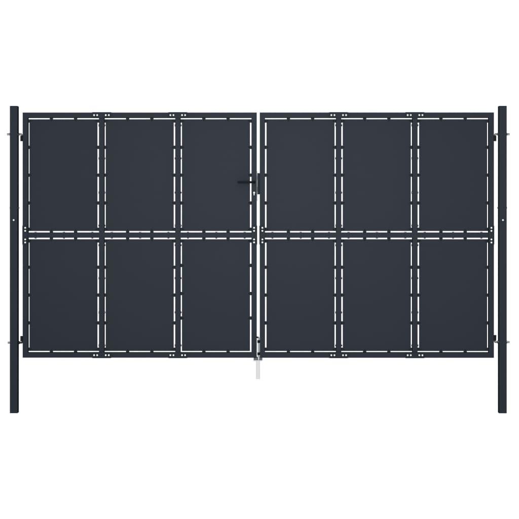 Havelåge 400 x 200 cm stål antracitgrå