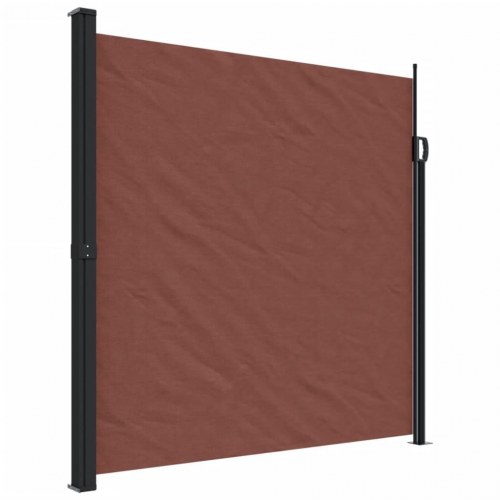 Sammenrullelig sidemarkise 200 × 600 cm - brun