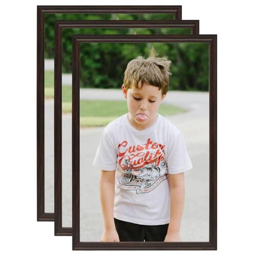 Billedrammer 3 stk. til bord 21x29,7 cm MDF sort