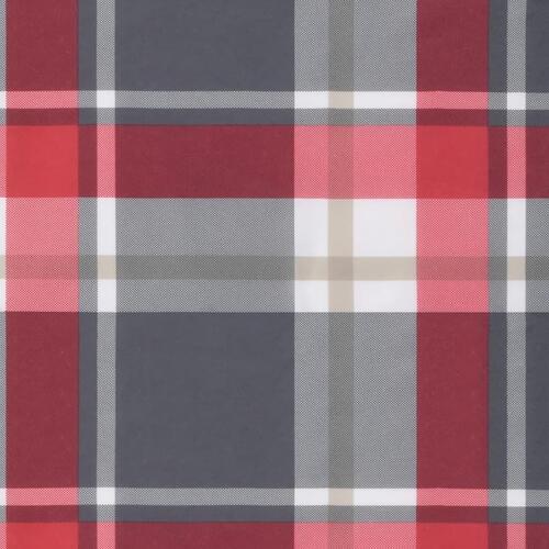 Hynde til havebænk 180x50x3 cm oxfordstof ternet rød