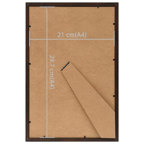 Billedrammer 3 stk. til bord 21x29,7 cm MDF sort