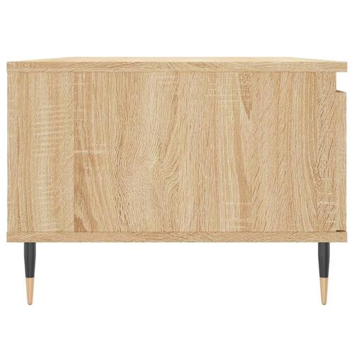 Sofabord 90x50x36,5 cm konstrueret træ sonoma-eg