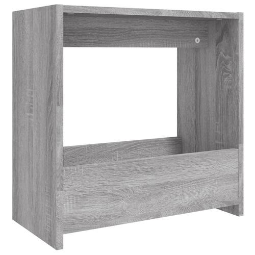 Sidebord 50x26x50 cm konstrueret træ grå sonoma-eg