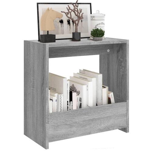 Sidebord 50x26x50 cm konstrueret træ grå sonoma-eg