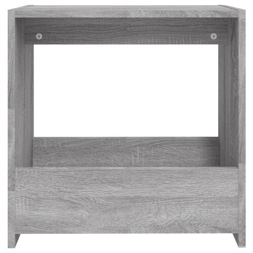 Sidebord 50x26x50 cm konstrueret træ grå sonoma-eg