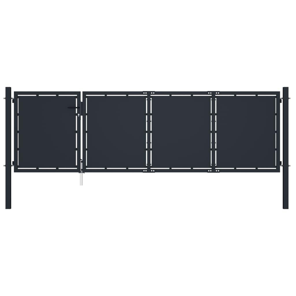 Havelåge 350 x 100 cm stål antracitgrå