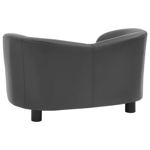 Hundesofa 67x41x39 cm kunstlæder grå