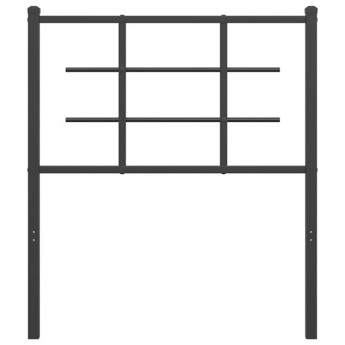 Sengegavl 75 cm metal sort