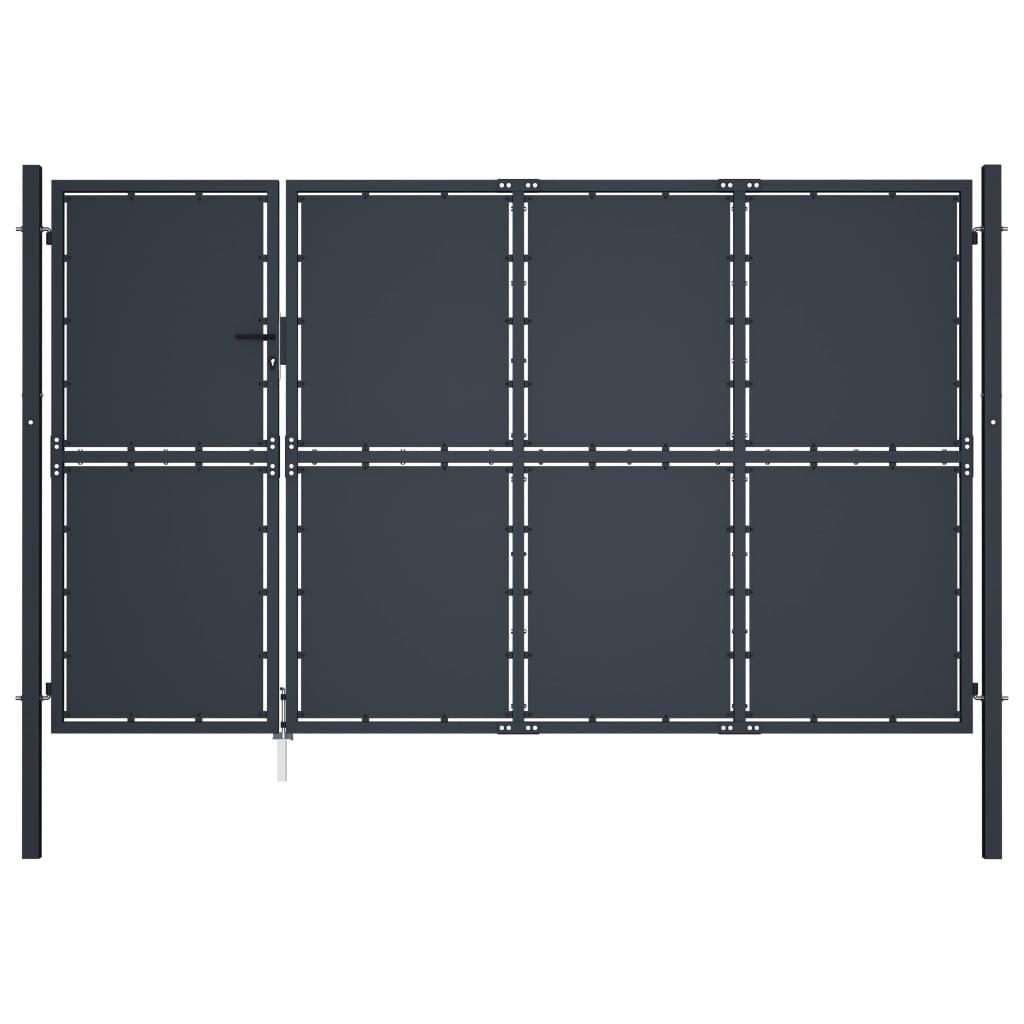 Havelåge 350 x 150 cm stål antracitgrå