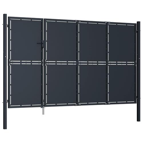 Havelåge 350 x 150 cm stål antracitgrå