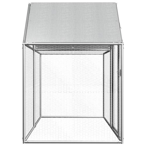 Hønsegård 2x1x1,5 m galvaniseret stål