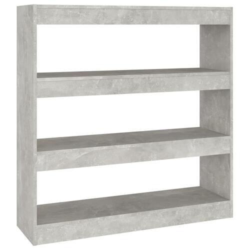 Bogreol/rumdeler 100x30x103 cm betongrå