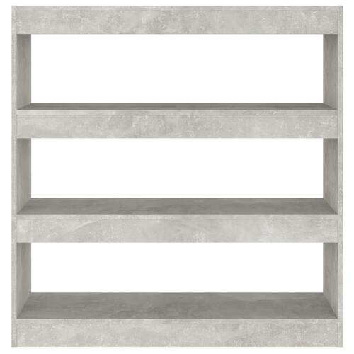 Bogreol/rumdeler 100x30x103 cm betongrå