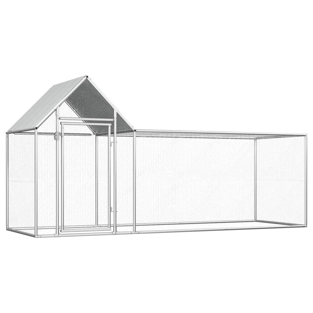 Hønsegård 3x1x1,5 m galvaniseret stål