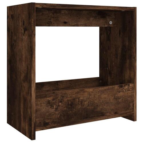 Sidebord 50x26x50 cm konstrueret træ røget egetræsfarve