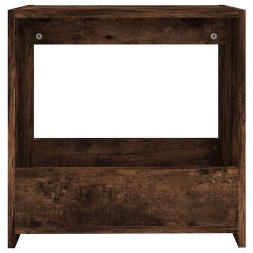 Sidebord 50x26x50 cm konstrueret træ røget egetræsfarve