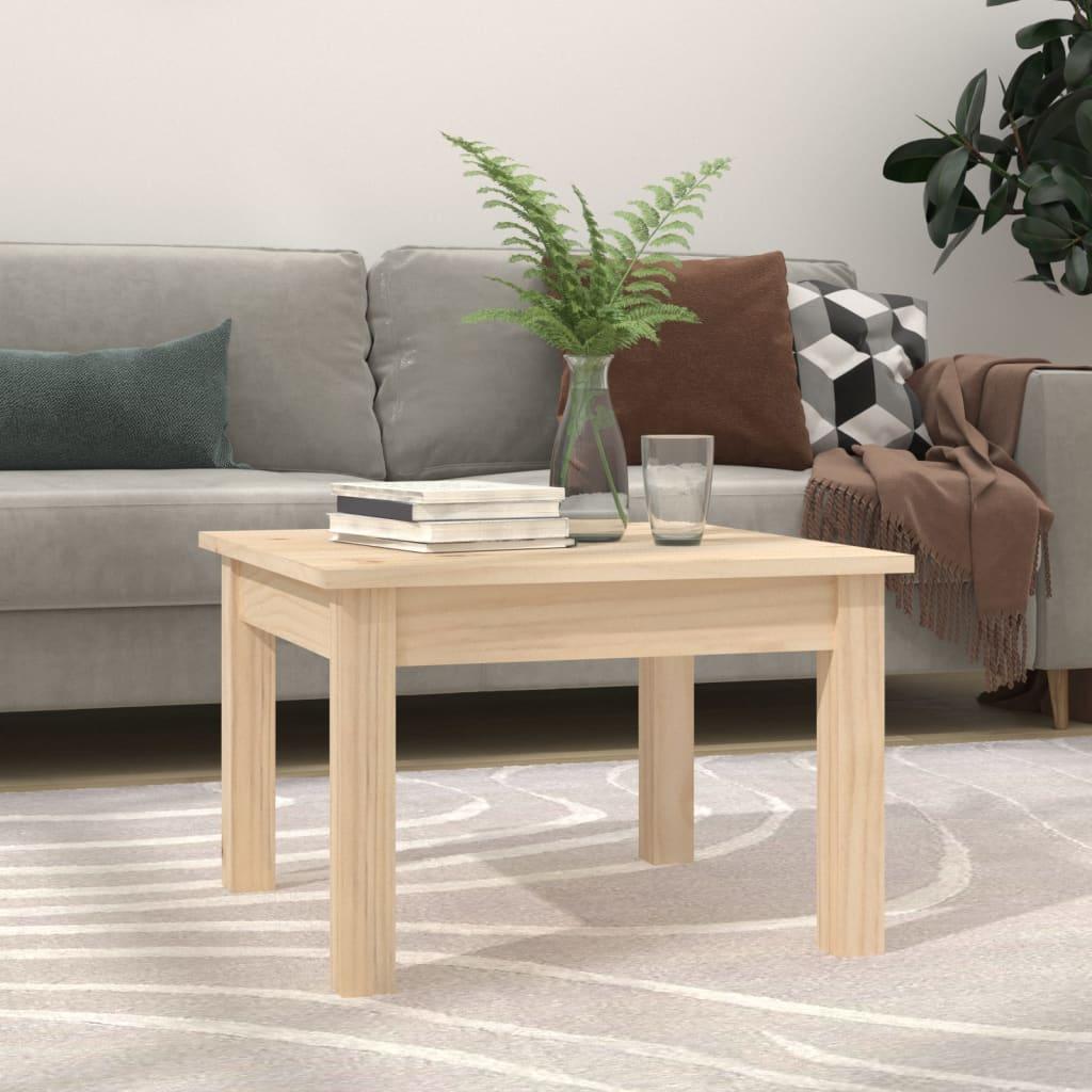 Sofabord 45x45x30 cm massivt fyrretræ