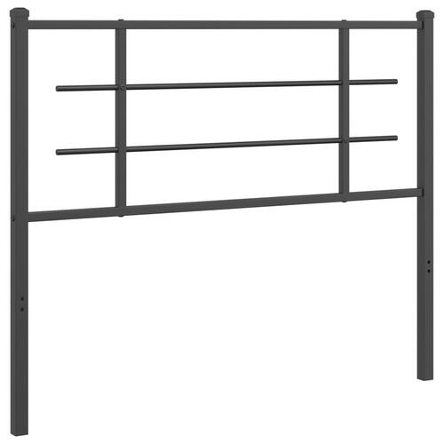 Sengegavl 107 cm metal sort