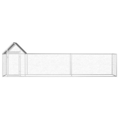 Hønsegård 5x1x1,5 m galvaniseret stål
